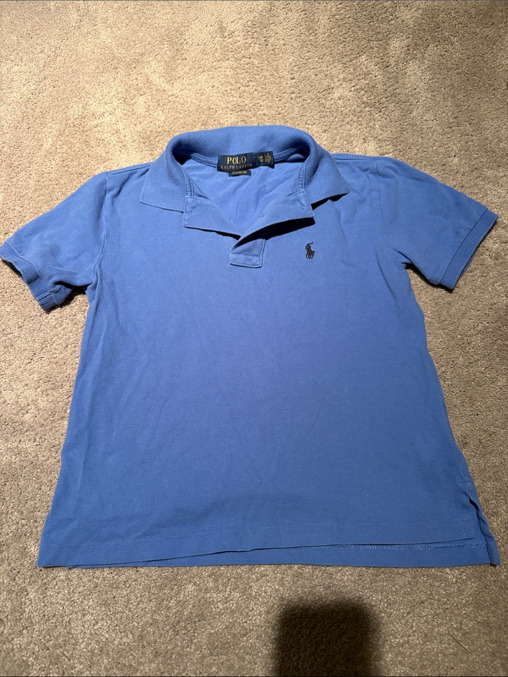 Polo by Ralph Lauren Short Sleeve Polo Shirt in Blue